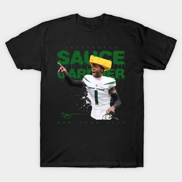 Sauce Gardner Cheesehead T-Shirt by Juantamad